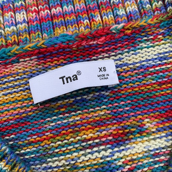 TNA Marcy Rainbow Knit Sweater Vest size XS - Picture 3 of 5